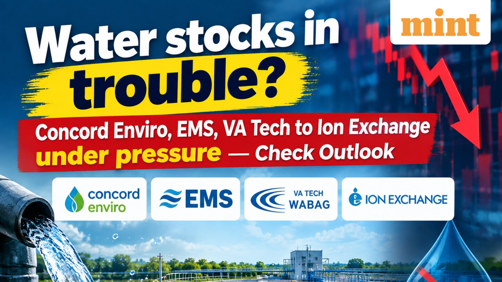 Water distribution stocks in trouble? Concord Enviro, EMS to VA Tech under pressure- reason behind sell-off, outlook