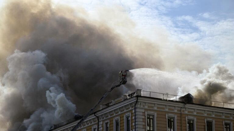 Russia launches massive strikes on Ukraine’s energy grid, forcing power cuts ahead of winter