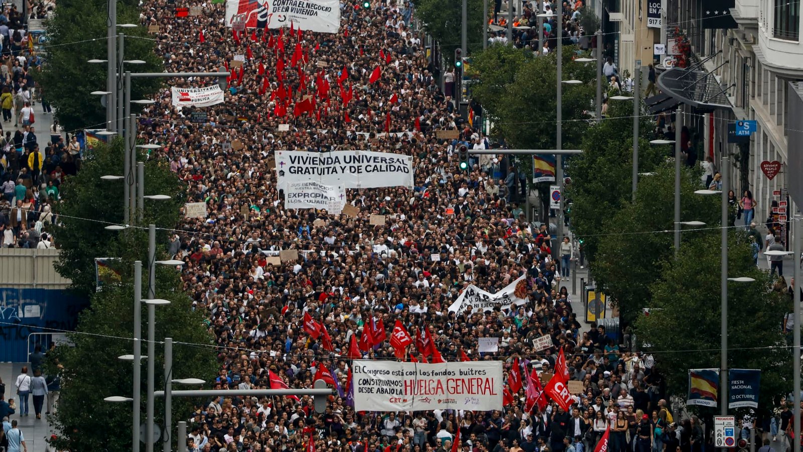 Tens of thousands protest across Spain over housing crisis