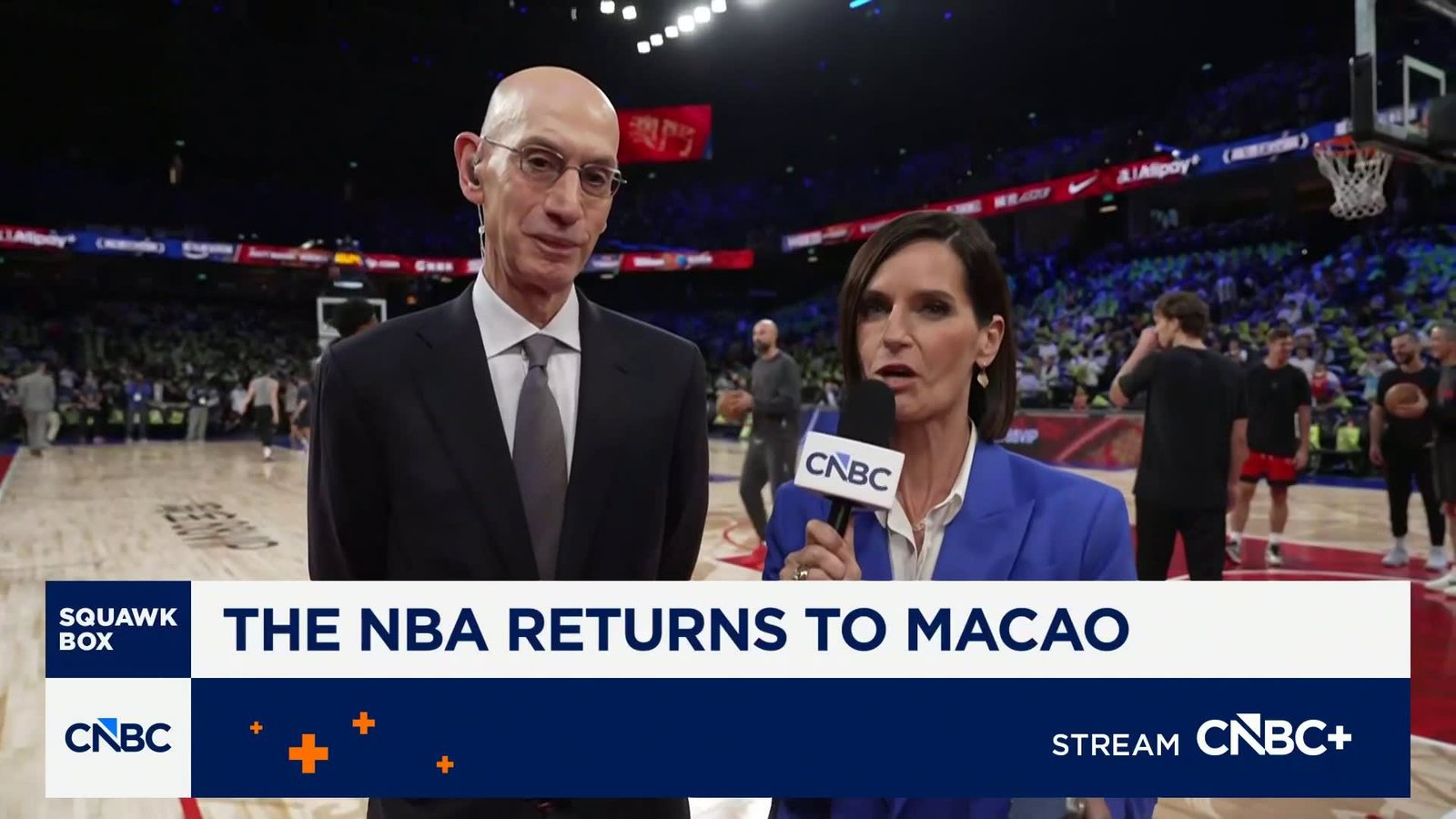 NBA Commissioner Adam Silver on the 2026 China Games, NBA Europe plans and prediction markets