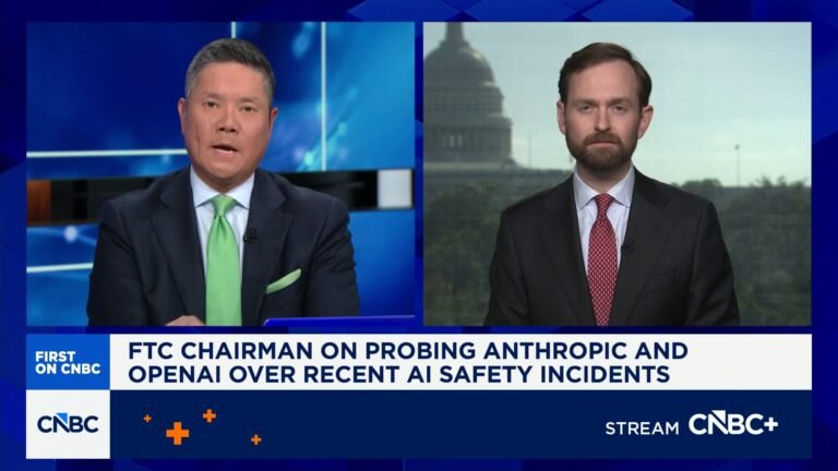 FTC chair on probing Anthropic, OpenAI over recent AI safety incidents
