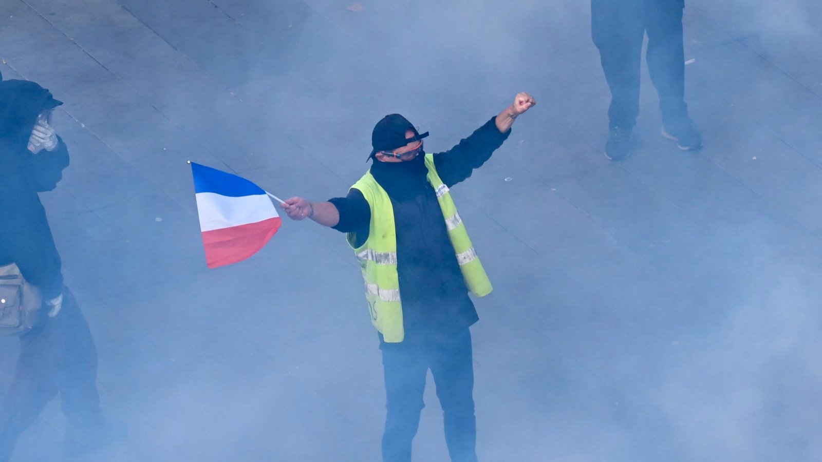 French protesters take to streets over rising prices and social strain