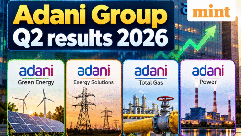 Adani Group stocks Q2 results 2026 date this week: Adani Green, Adani Energy, Adani Gas, Adani Power schedule, returns