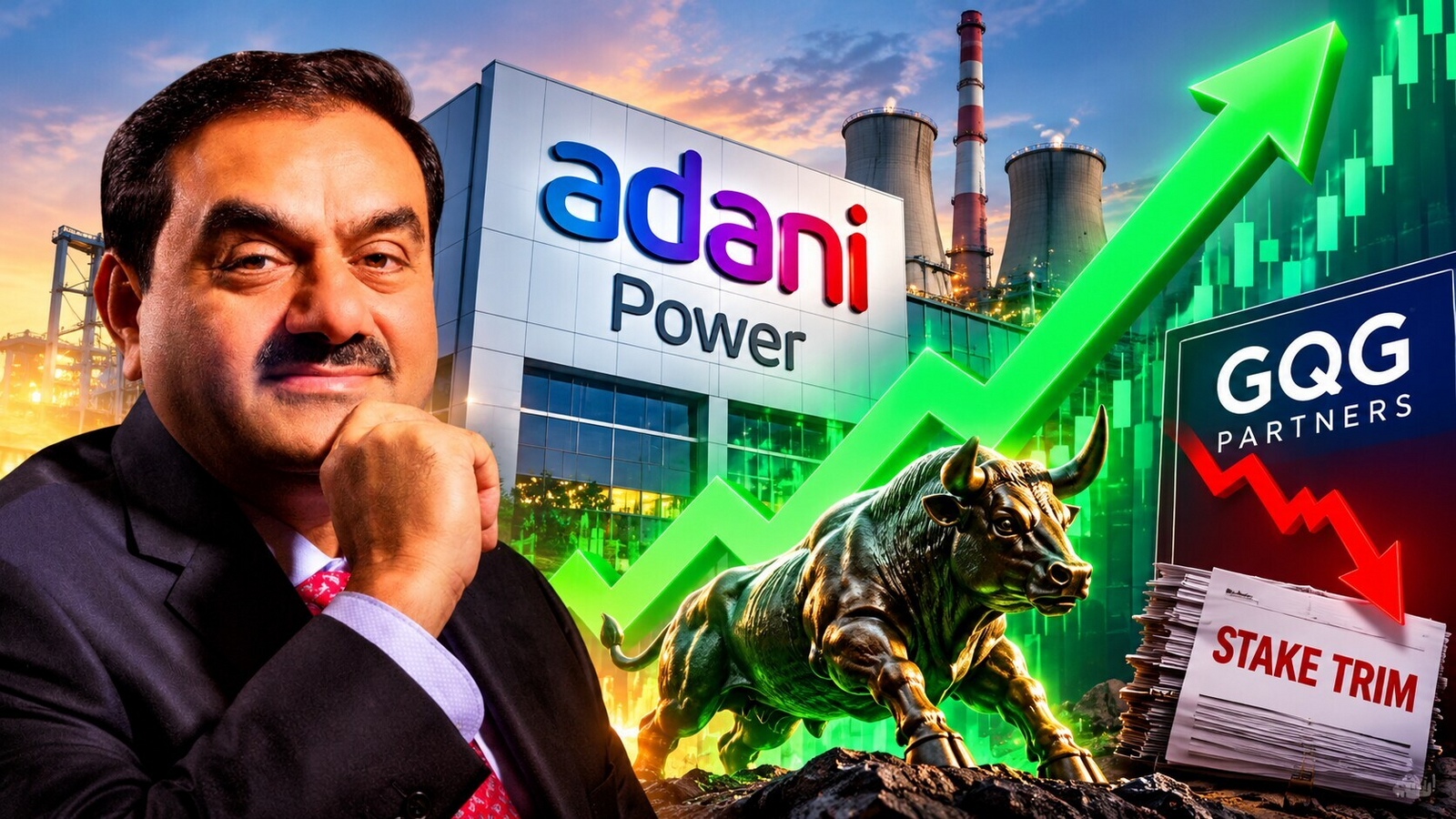 Adani Power shares rise despite US-based FPI GQG Partners trimming stake in Gautam Adani-led company