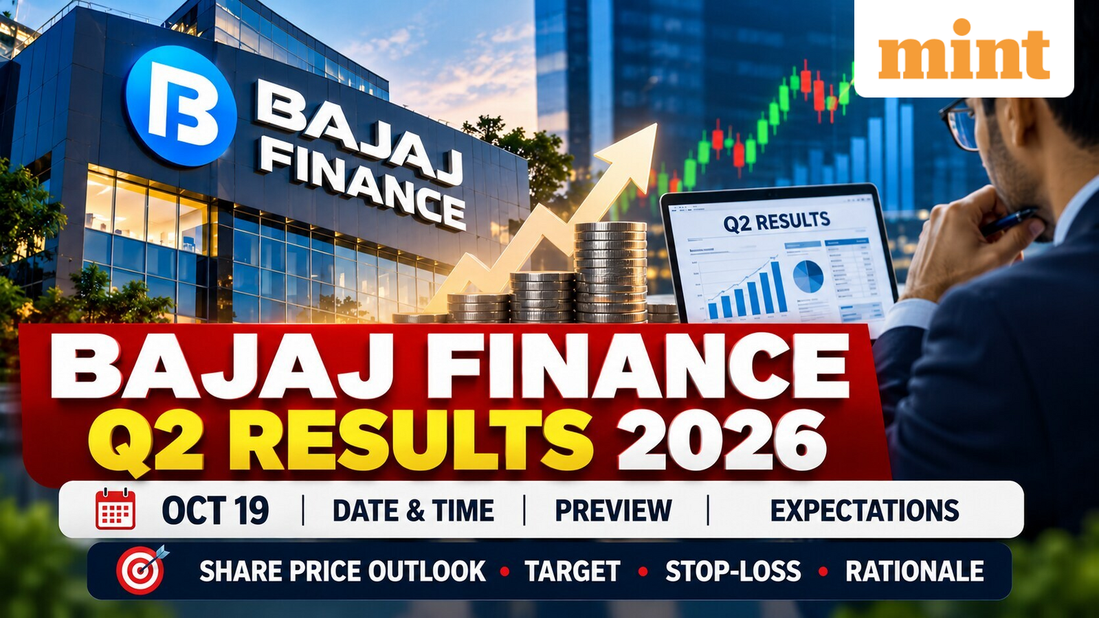Bajaj Finance Q2 results 2026: Date, time, preview, expectations, share price outlook | Target, stop-loss, rationale