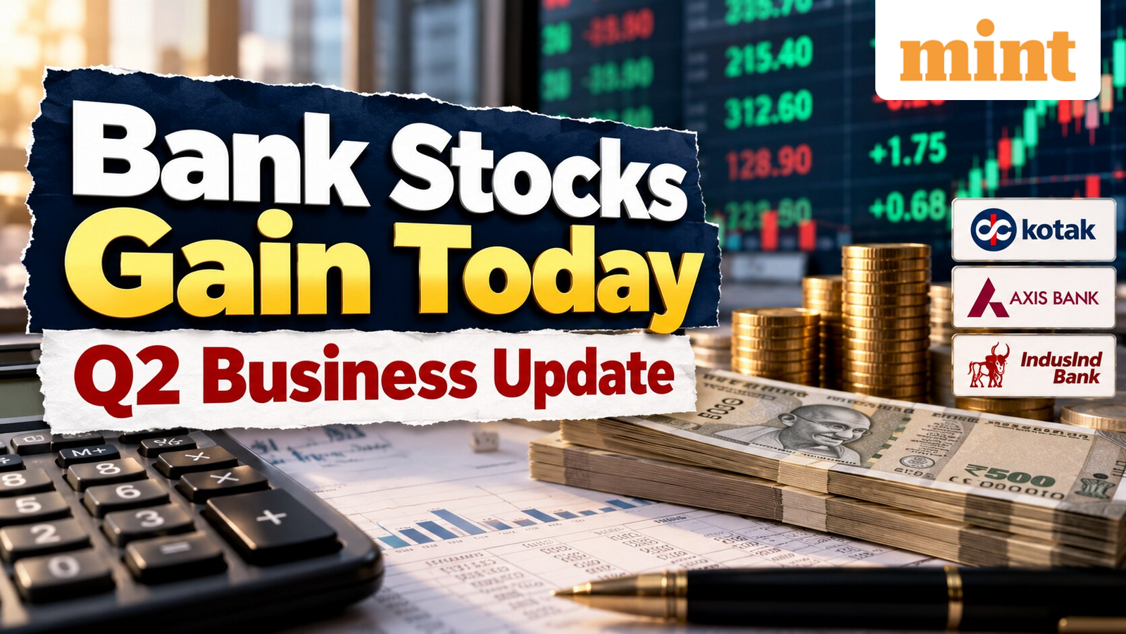 Kotak, Axis, IndusInd Bank shares: Q2 business updates trigger sharp moves- How stocks reacted; key data details to know | Stock Market News