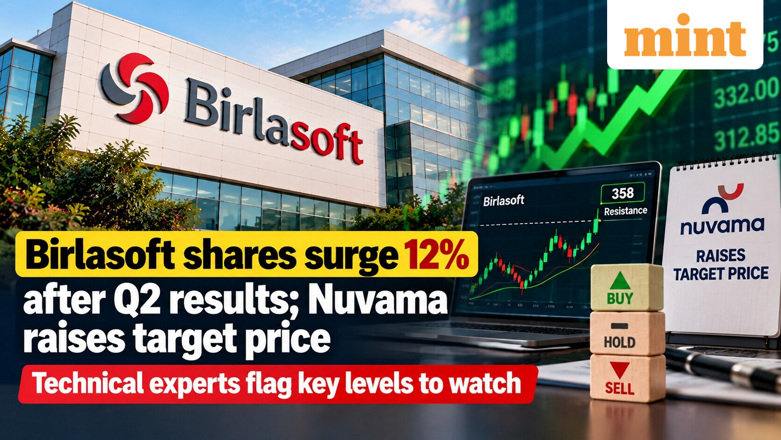 Birlasoft shares surge 12% after Q2 results; Nuvama raises target price | technical experts flag key levels to watch