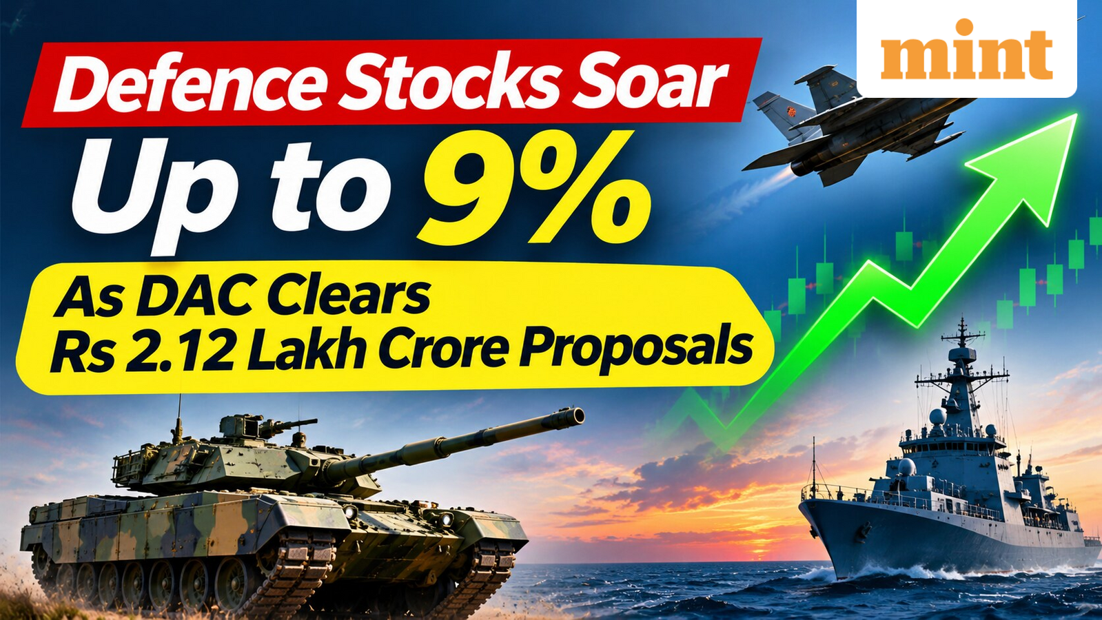 Apollo Micro, Paras Defence, BEL, HAL: Defence stocks today soar up to 9% as DAC clears  ₹2.12 lakh crore proposals
