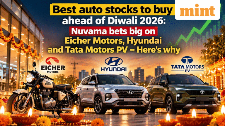 Best auto stocks to buy ahead of Diwali 2026: Nuvama bets big on Eicher Motors, Hyundai and Tata Motors PV - Here's why