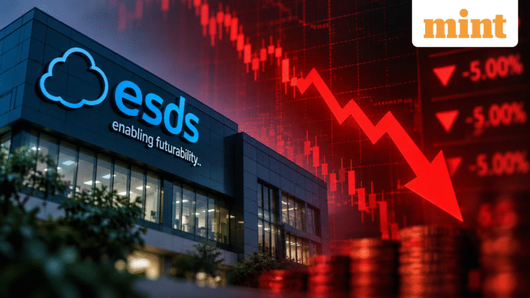ESDS Software Solution shares hit lower circuit for seventh day | Key triggers behind the sell-off | Stock Market News