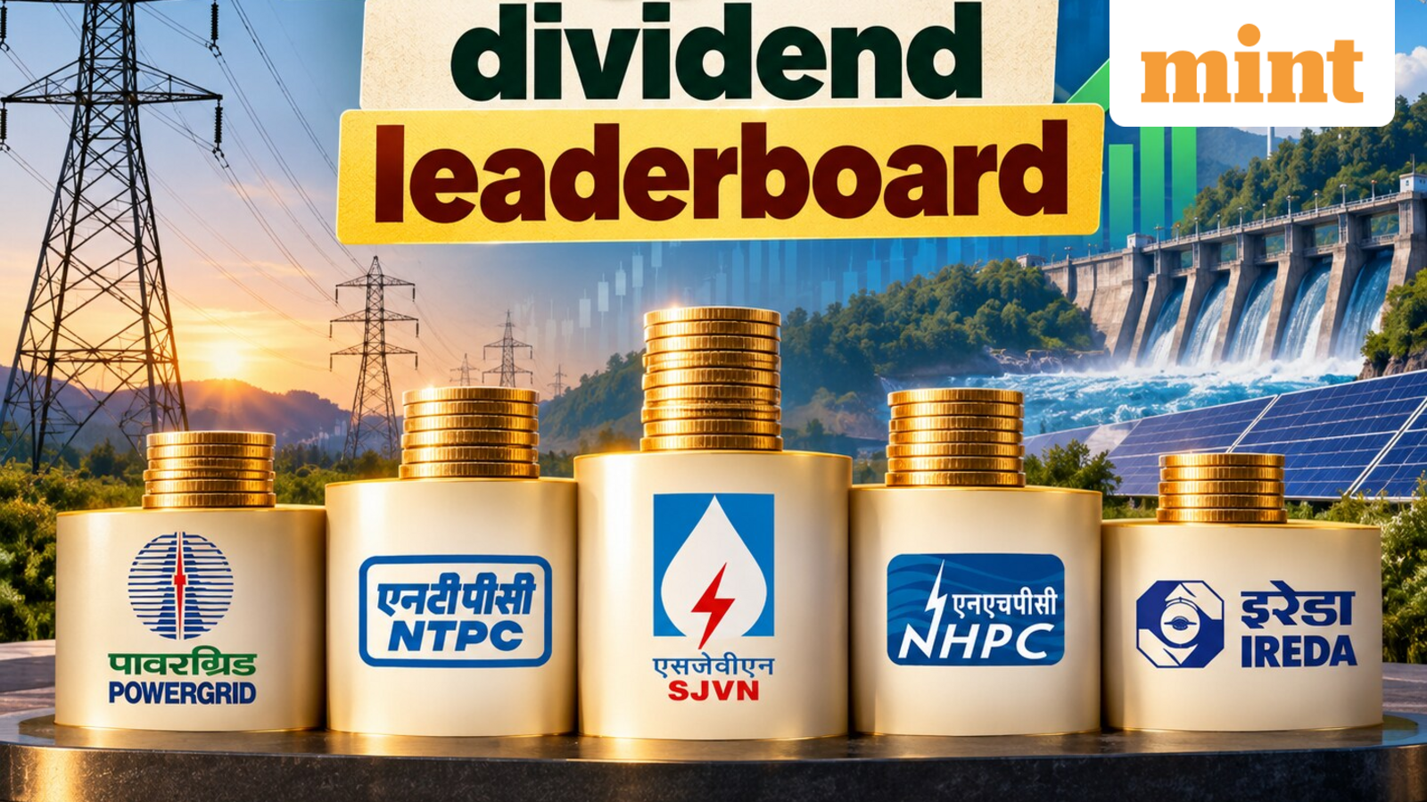 Energy stocks dividend leaderboard: Power Grid, NTPC, SJVN, NHPC or IREDA - Which power stock beats the rest on yield?