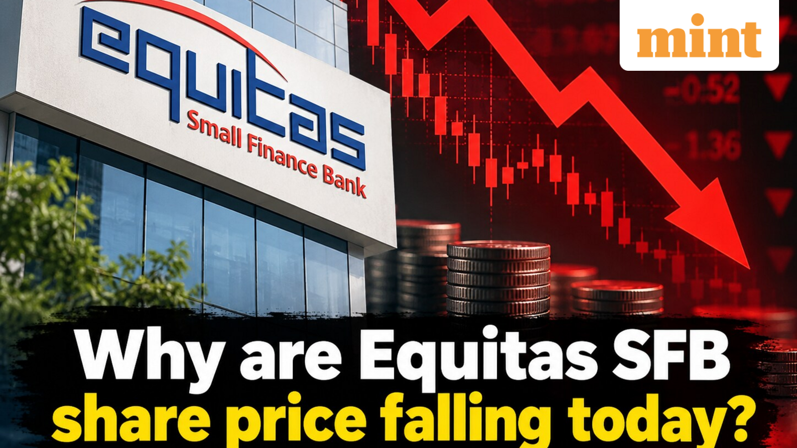 Crash! Why Equitas Small Finance Bank stock is so much down today? Share price plunges 12% despite strong Q2 - Reason?