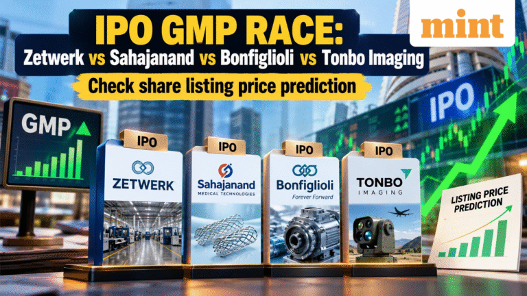 IPO GMP race: Zetwerk vs Sahajanand vs Bonfiglioli Transmissions vs Tonbo Imaging - check share listing price prediction