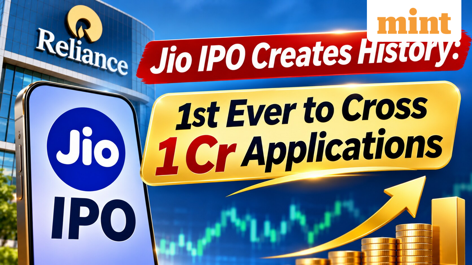 Reliance Jio IPO Global Record: Another feather in cap! History created - 1st IPO worldwide to cross 1 cr applications