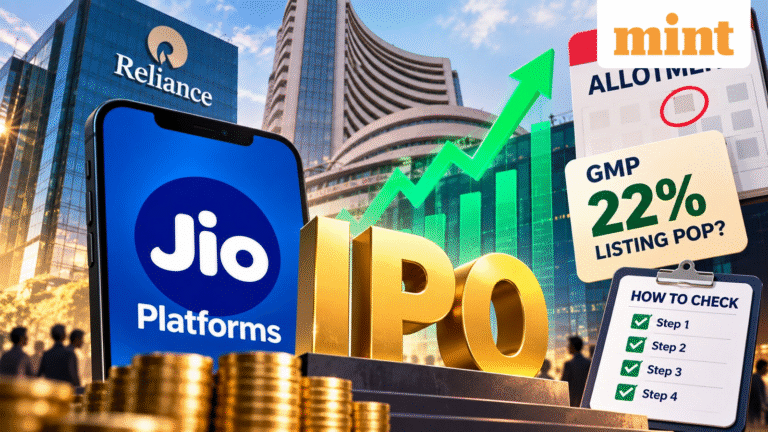 Reliance-backed Jio Platforms IPO: Focus shifts to allotment date. GMP hints 22% listing pop,step-by-step guide to check