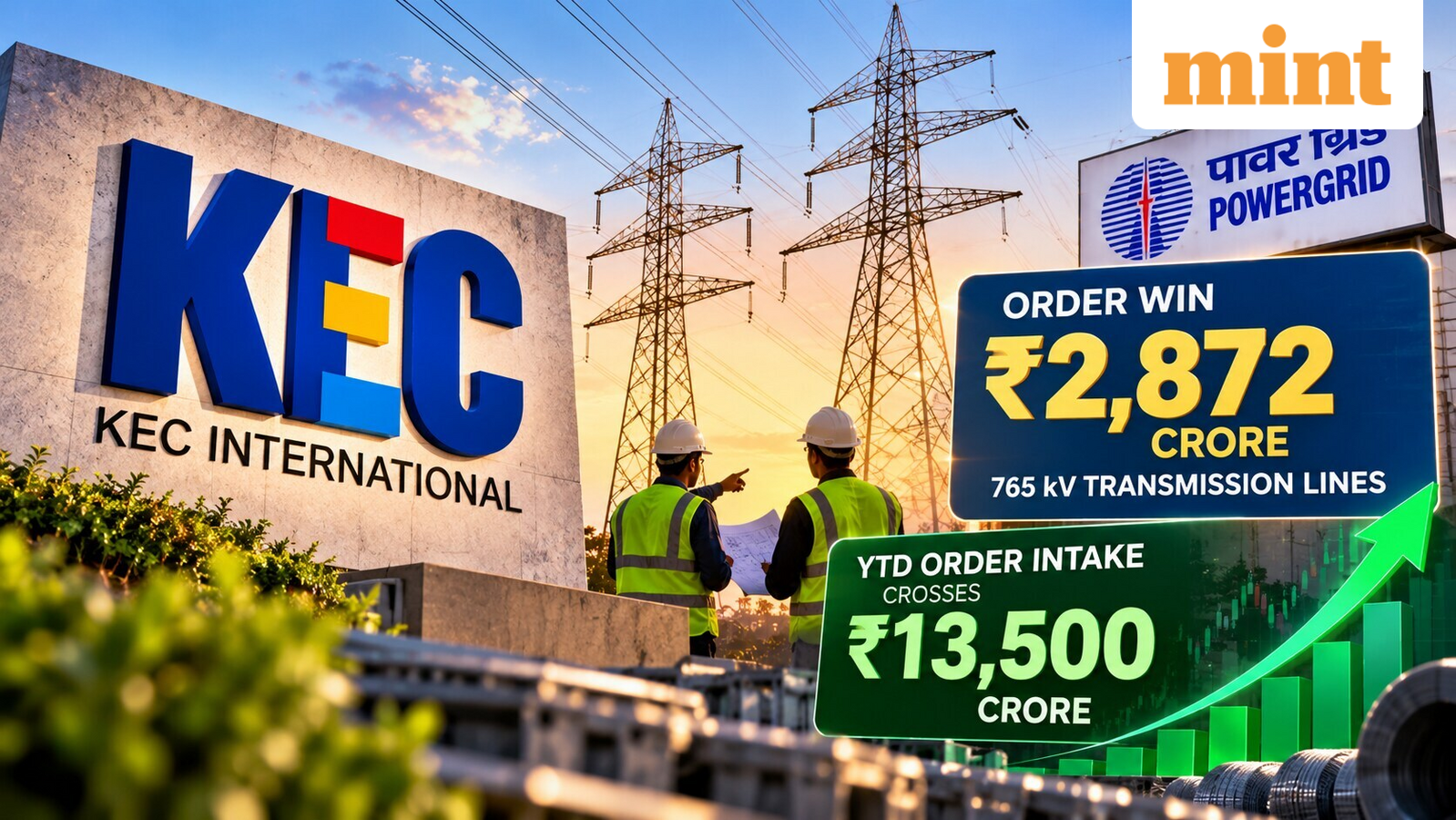 KEC International shares in focus on Monday Oct 26 after  ₹2872 cr PGCIL order win; YTD orders mark crosses  ₹13.5k cr