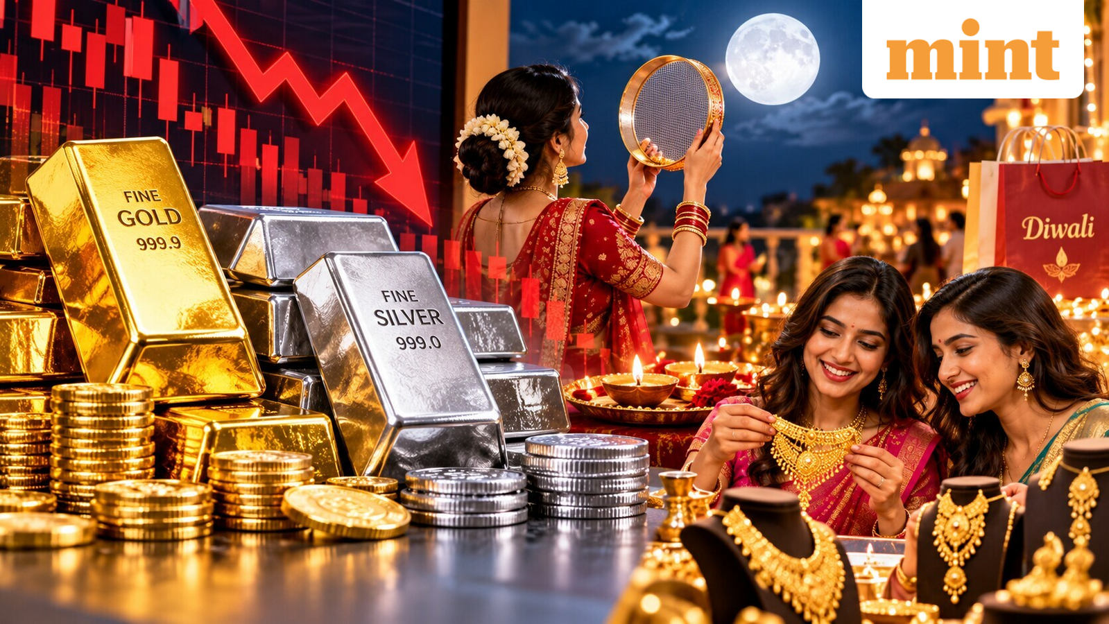 Karwa Chauth today but gold, silver rates not glittering — will prices rebound or pain will continue till Diwali?