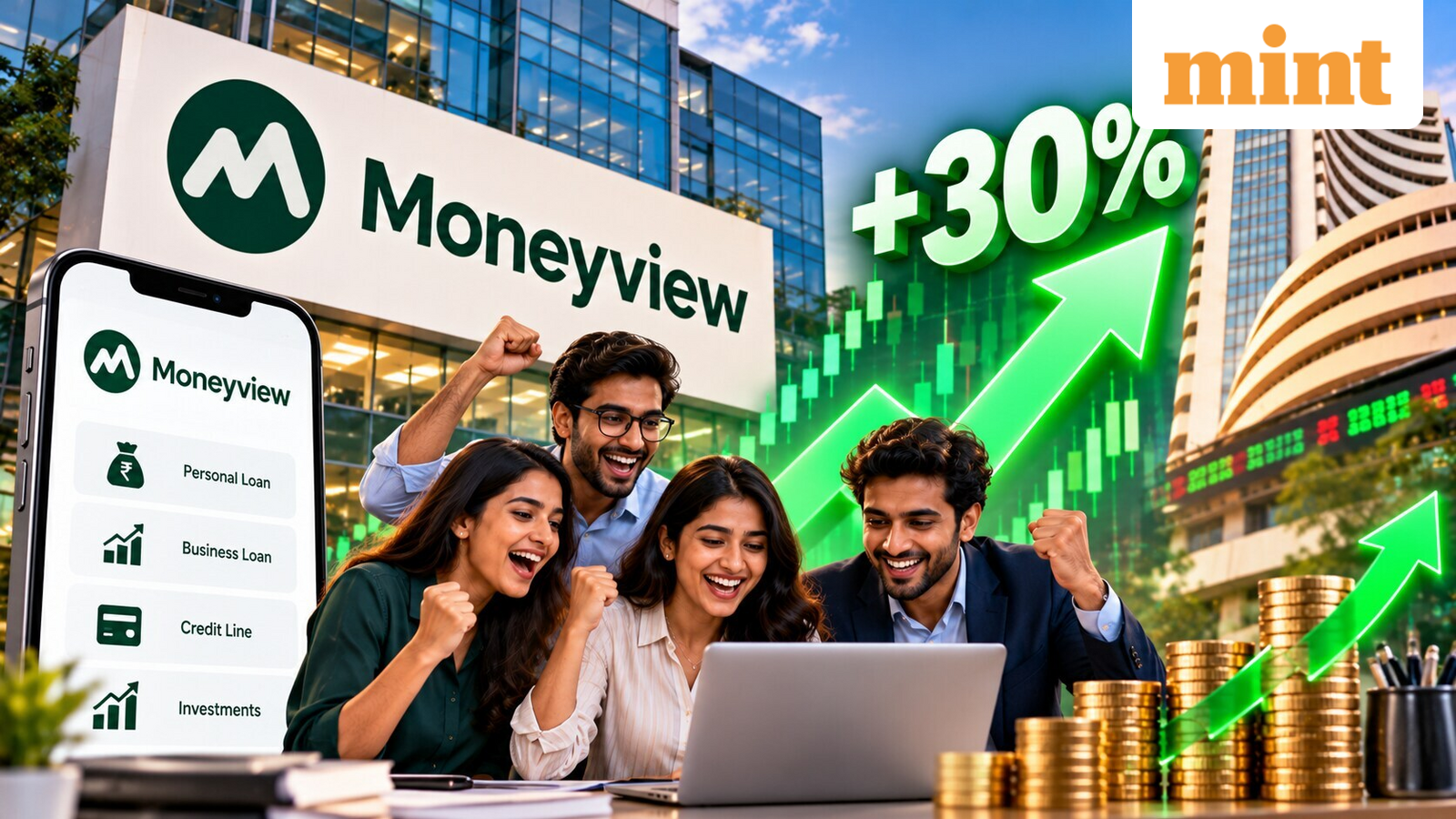 Moneyview shares give 30% returns to allottees within a month of IPO listing | Buy, sell or hold? Experts' views, target