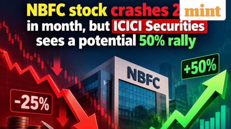 NBFC stock crashes 25% in month, but ICICI Securities sees a potential 50% rally - Do you own it? Check target price