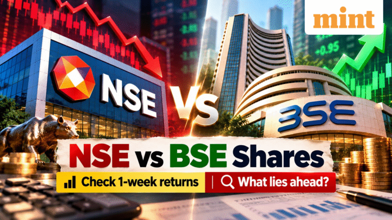 NSE vs BSE shares: NSE falls 1.4% in a week but BSE gains 2%; what lies ahead? Support, target price, rationale