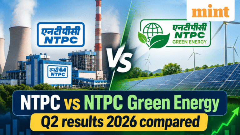 NTPC vs NTPC Green Energy Q2 results 2026 compared: Which PSU wins on Q2 profit, revenue, EBITDA, dividend? Details