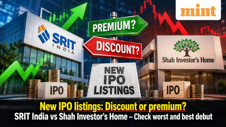 New IPO listings: Discount or premium? SRIT India vs Shah Investor's Home - Check worst and best debut