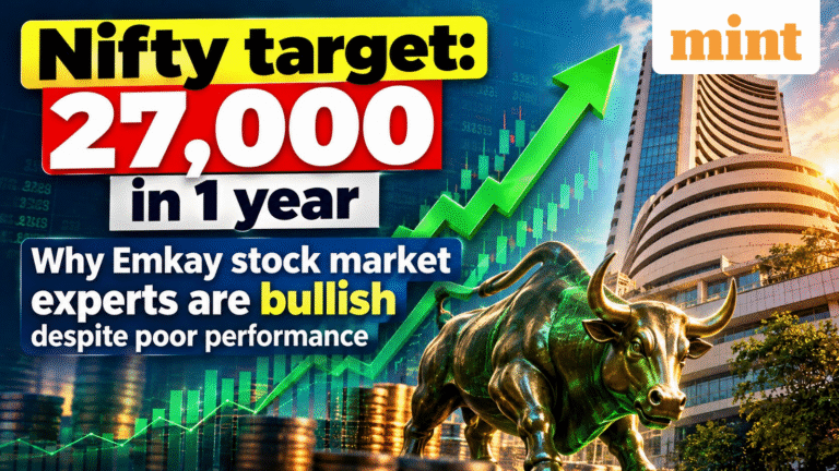 Nifty target: 27,000 in 1-year - Why Emkay stock market experts are bullish despite poor performance