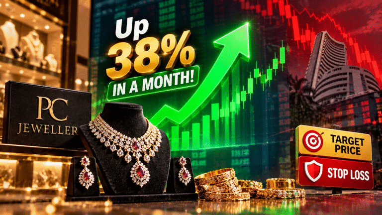 Up 38% in a month! PC Jeweller share price rallies 13% despite weak trend on D-Street | Check target price, stop loss
