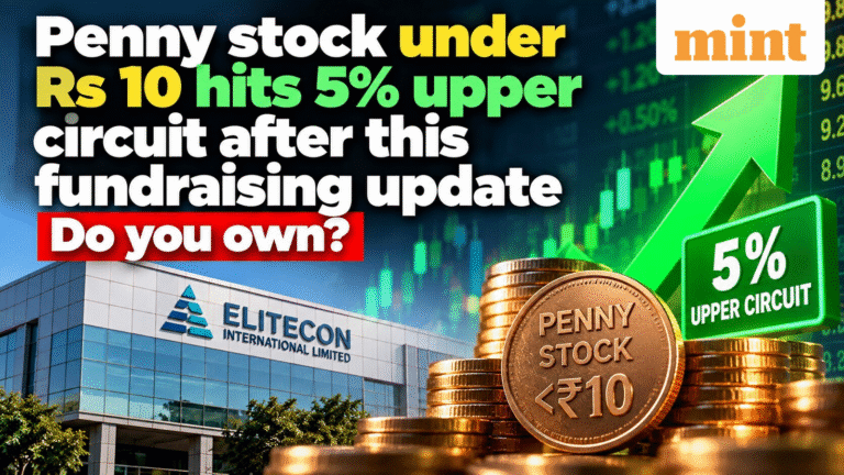 Penny stock under  ₹10 hits 5% upper circuit after this fundraising update | Do you own?