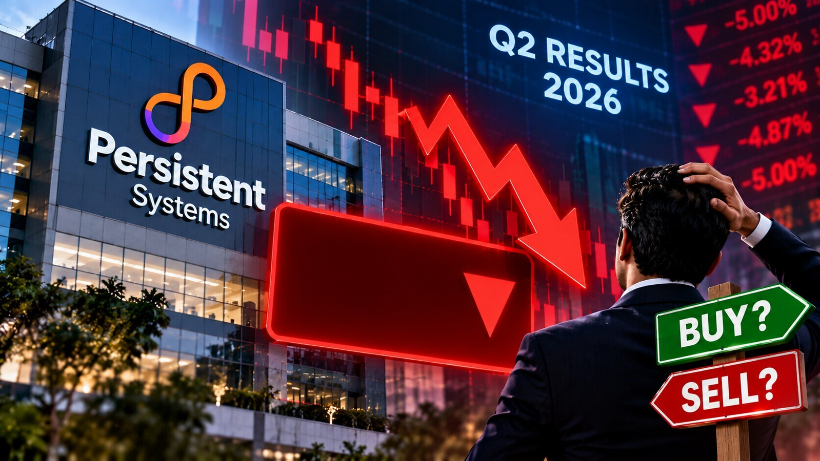 Persistent Systems share price tumbles 5% after Q2 results 2026 | What should investors do? Check target price, rating