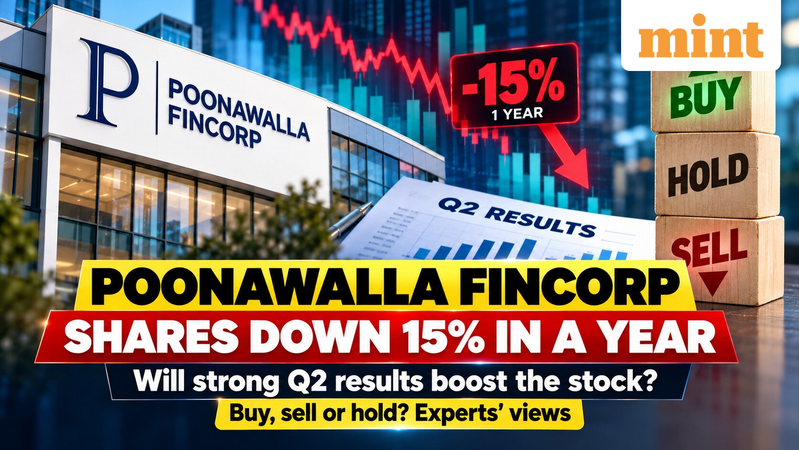 Poonawalla Fincorp shares down 15% in a year, will strong Q2 results boost the stock? Buy, sell or hold ? Experts' views