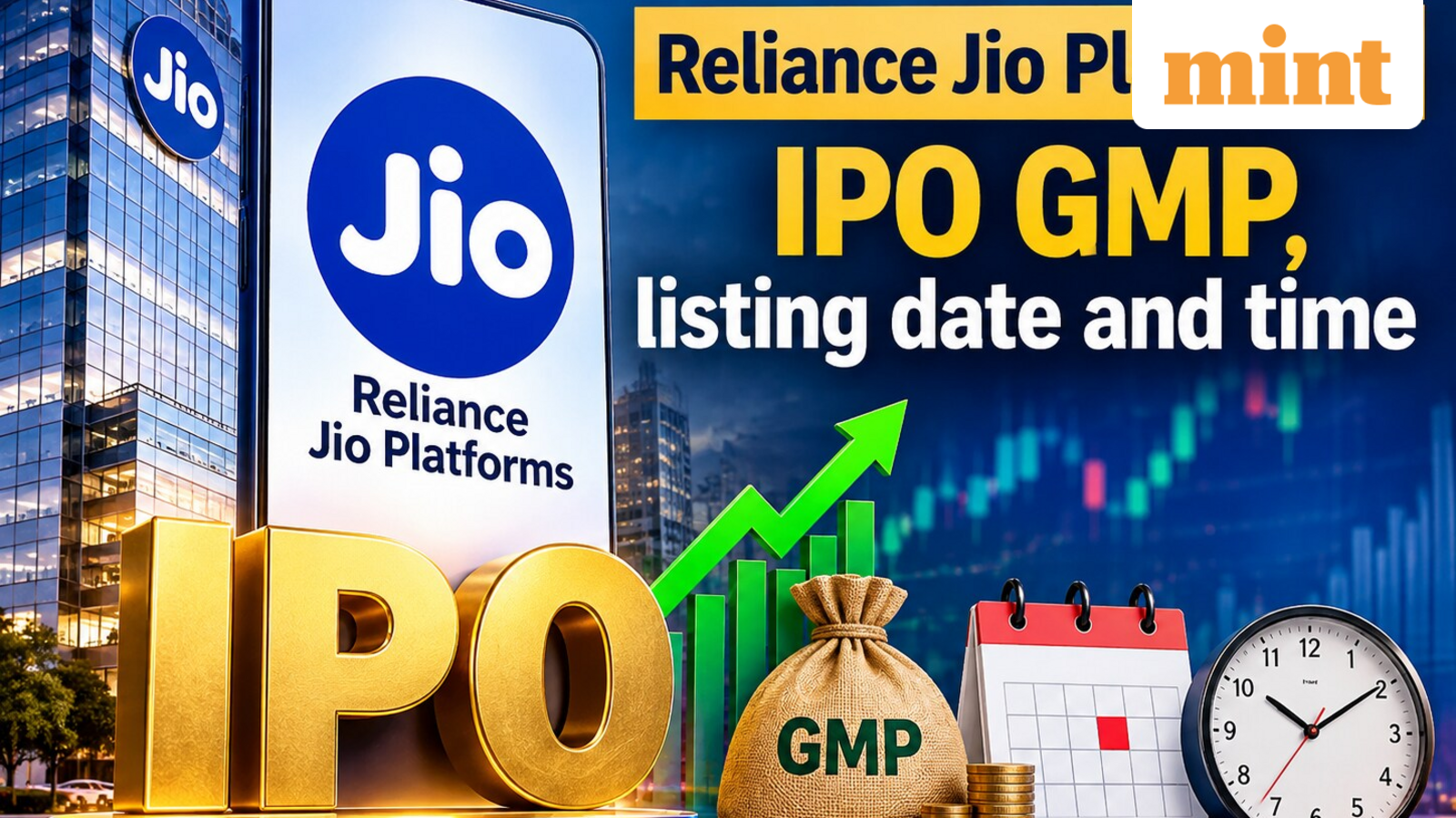 Reliance Jio Platforms IPO GMP, listing date and time, share price prediction for NSE, BSE debut - Details