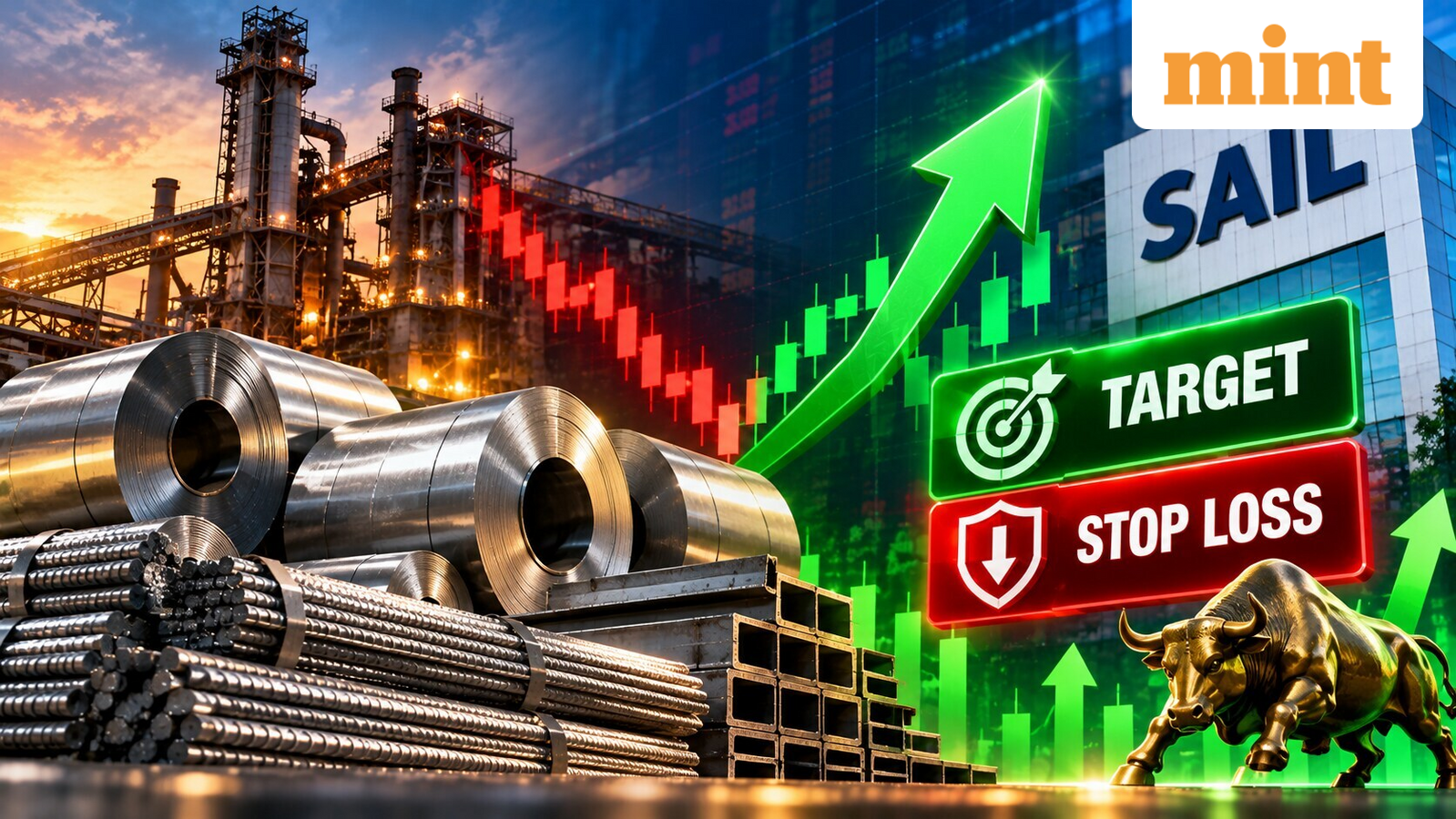 Steel Authority: SAIL shares rebound after falling for two sessions amid market rally | Target, stop loss for investors
