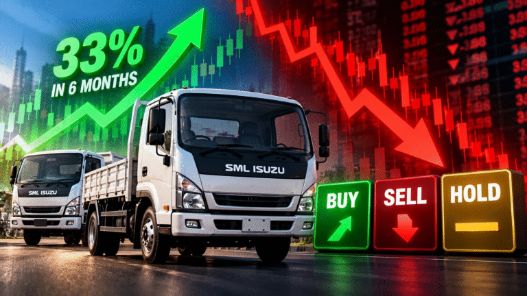 SML Isuzu shares: SML Mahindra shares tank for 3rd session in row after 33% gain in 6 months | Buy, sell or hold?
