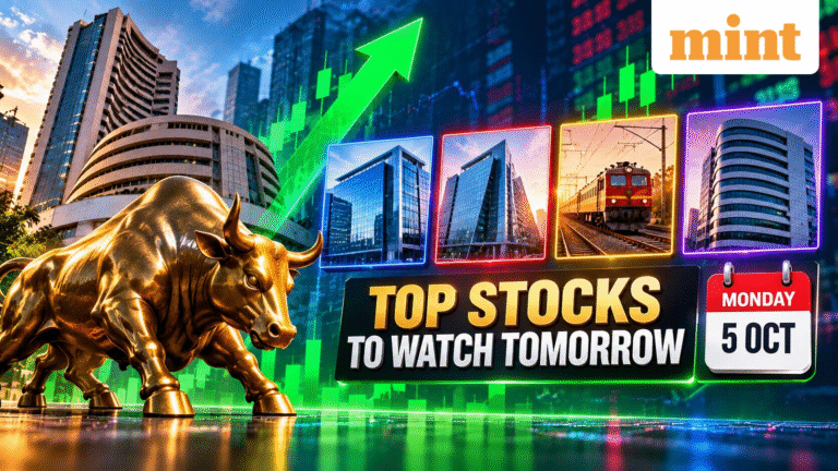 Top stocks to watch tomorrow: HDFC Bank, Yes Bank, RVNL, Bajaj Finance shares in focus on Monday, 5 Oct | Full list