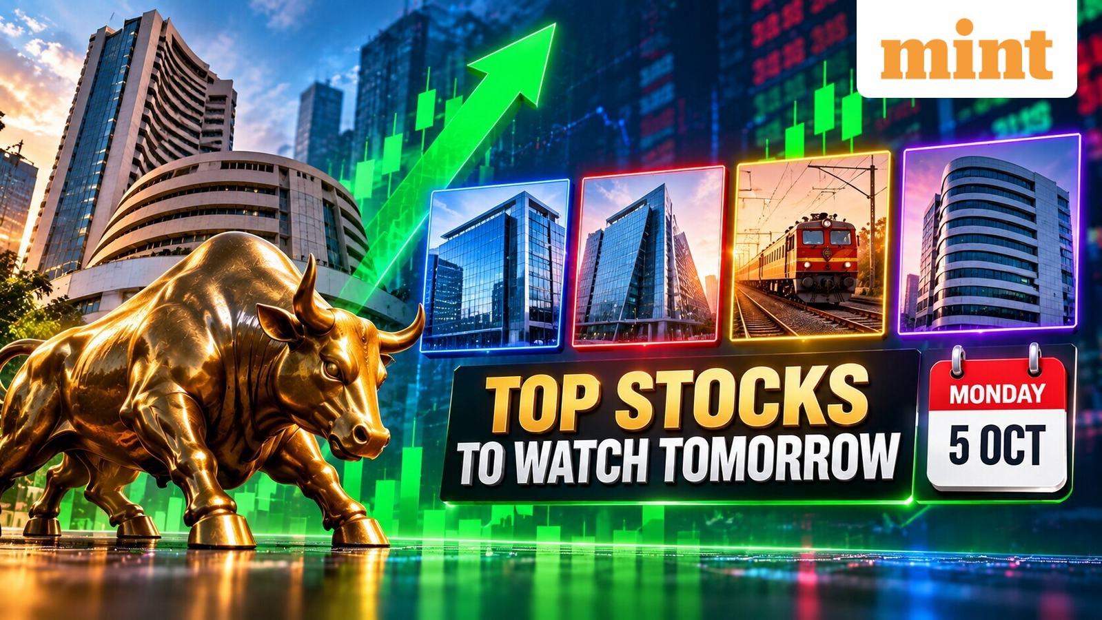 Top stocks to watch tomorrow: HDFC Bank, Yes Bank, RVNL, Bajaj Finance shares in focus on Monday, 5 Oct | Full list
