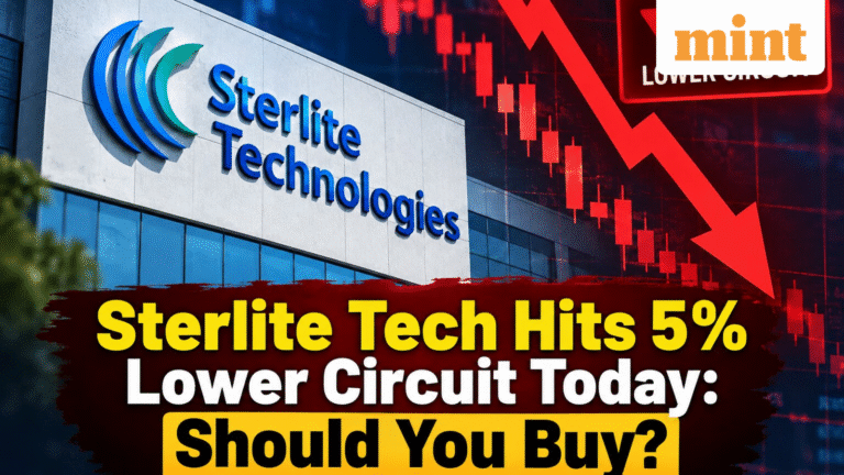 Why Sterlite Technologies shares hit 5% lower circuit today? Down 9% in 3 days - What's driving the crash? Buy or sell?