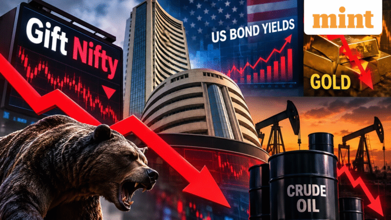 Stock market today LIVE: Nifty, Sensex open lower on elevated US 10-year bond yield, crude oil price | Bank Nifty gains