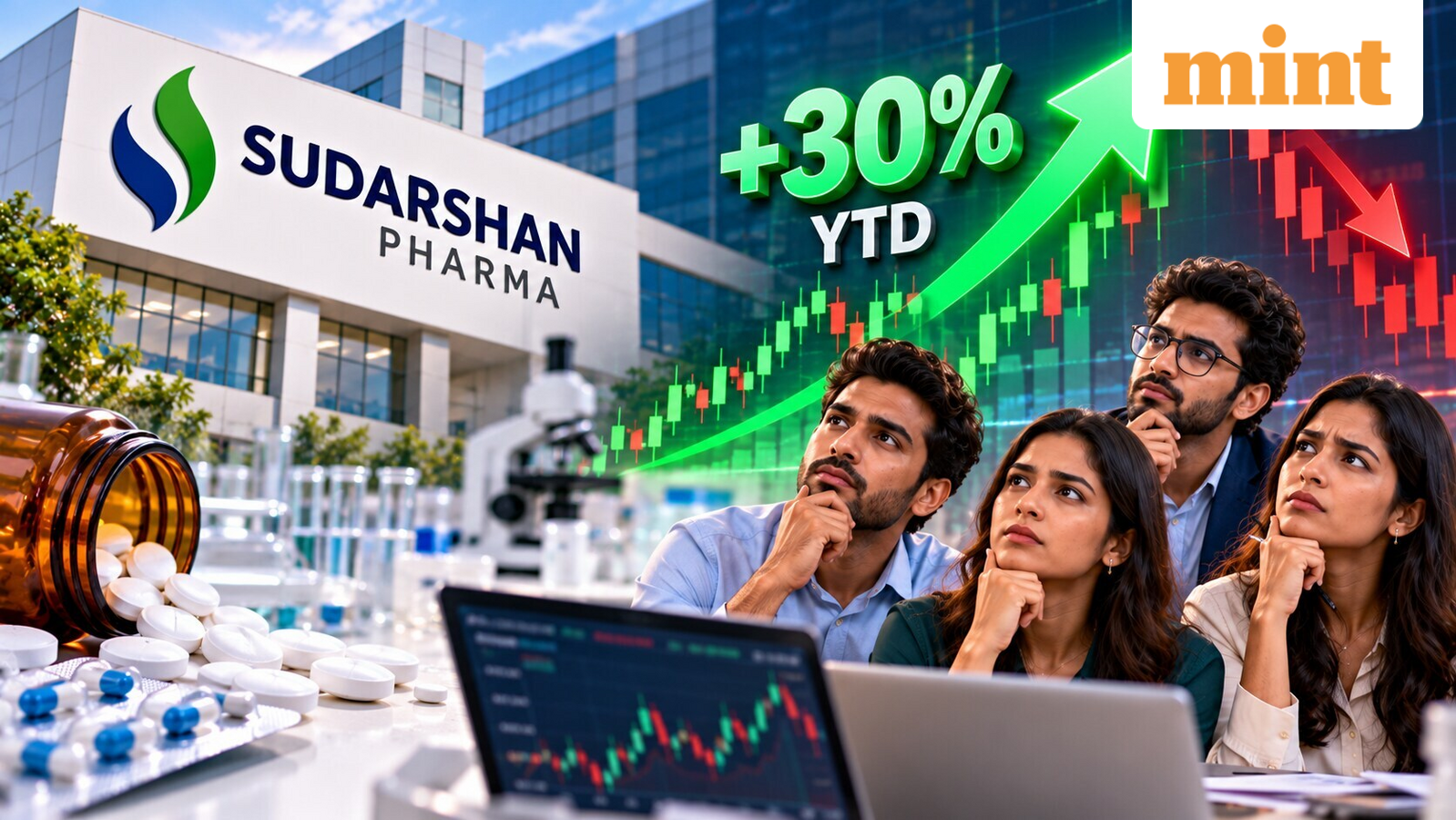 Sudarshan Pharma shares: Up 30% in 2026 so far! Will it rebound after profit-booking trigger? Experts' views, target, SL