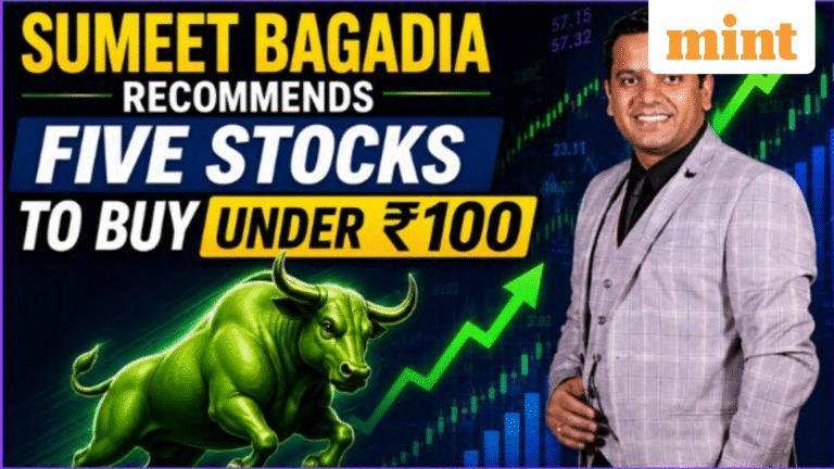Sumeet Bagadia's top 5 stocks to buy under  ₹100 | Sagility, Ujjivan, NTPC Green, Bajaj HFL, JAYNECO; target, stoploss