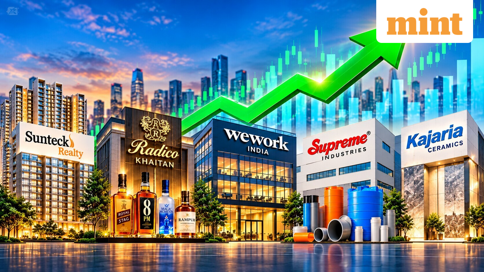 Sunteck Realty, Radico Khaitan, WeWork India, Supreme Industries, Kajaria: Jefferies sees up to 64% upside; target price