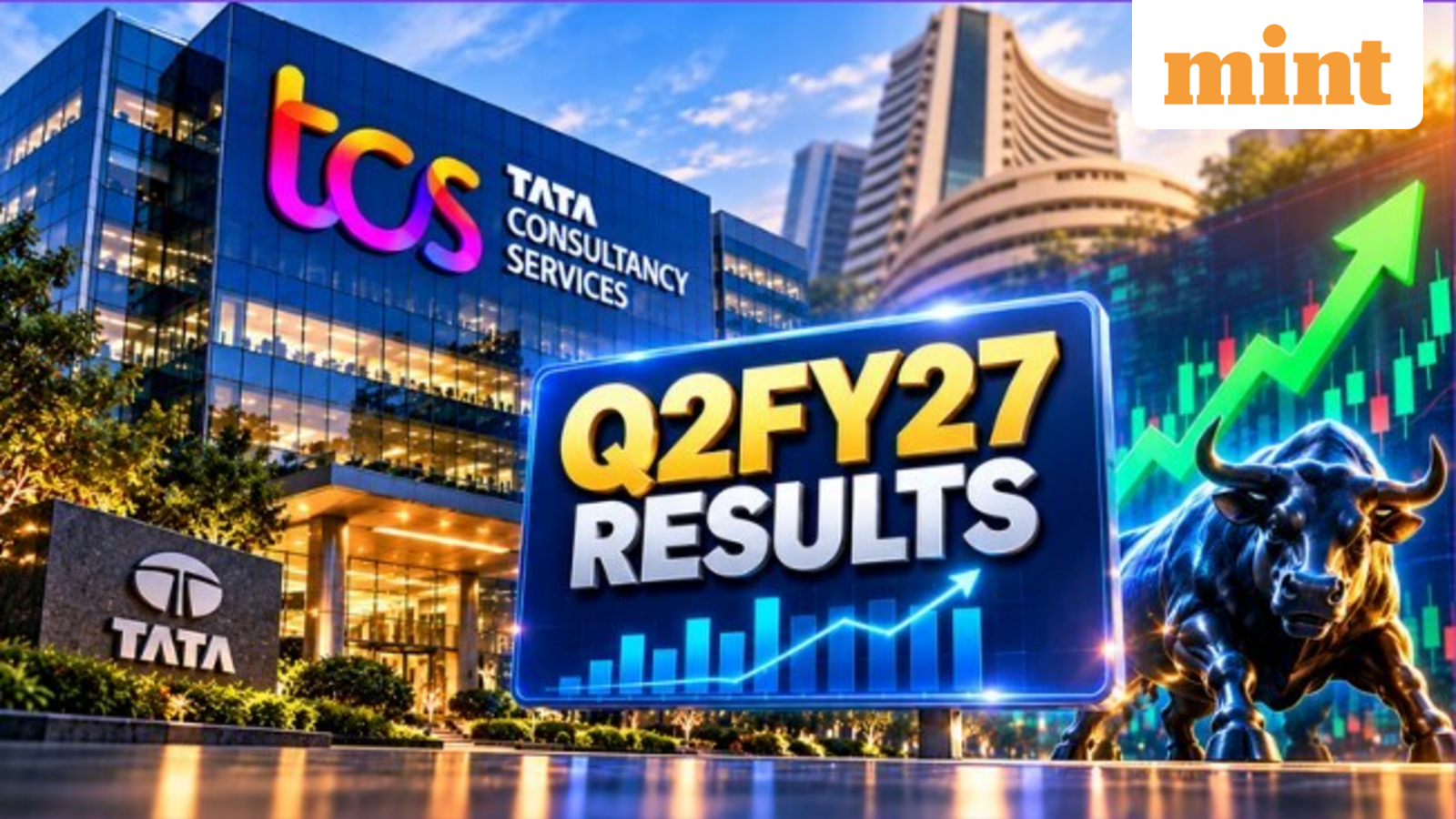TCS Q2 Results 2026 out: Revenue up 11.20% YoY, net profit at  ₹13,884 cr |  ₹12 per share dividend declared