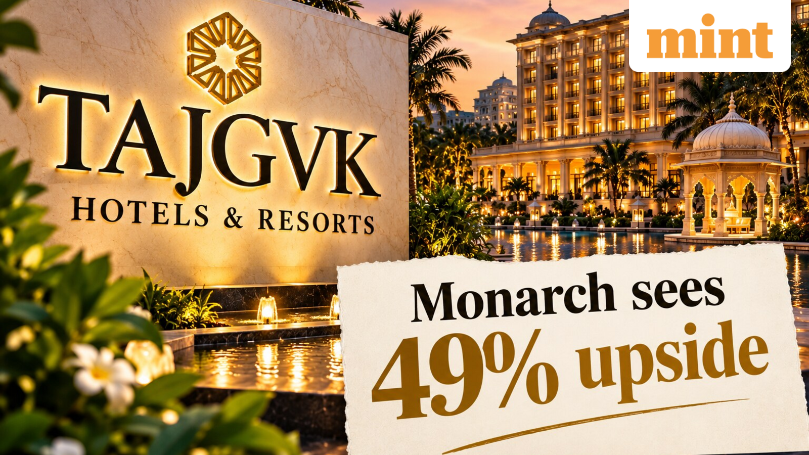 TajGVK Hotels shares: Stock down 26% in 1 year, but Monarch sees 49% upside - Here's why | Check share price target