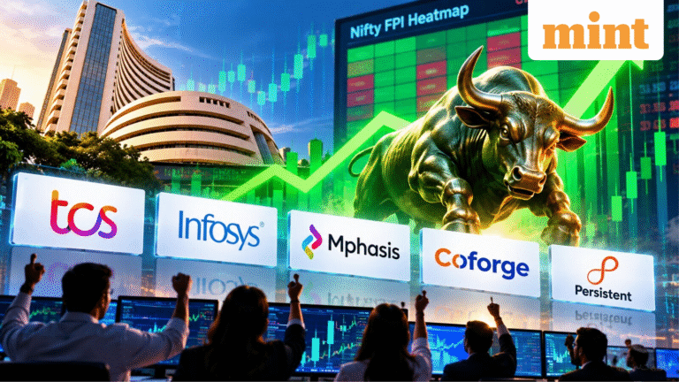 Top 5 IT stocks to buy today: TCS, Infosys, Mphasis, Coforge, Persistent Systems | Experts' view; Nifty FPI 150 heatmap