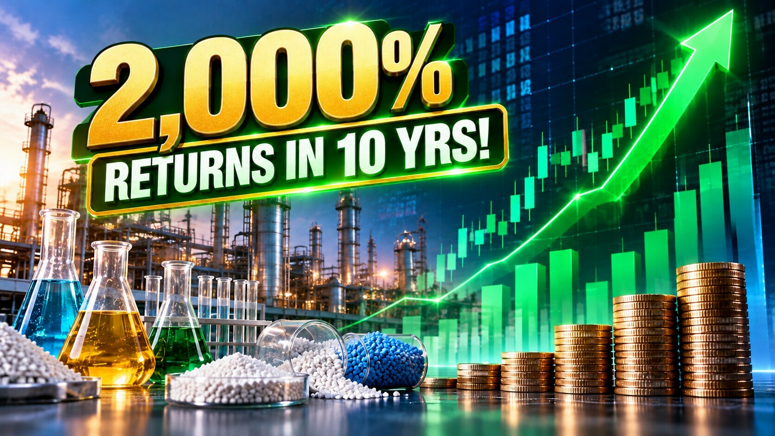 2,000% returns in 10 yrs! This multibagger chemical stock jumps 16% amid huge trading volume | Check share performance | Stock Market News