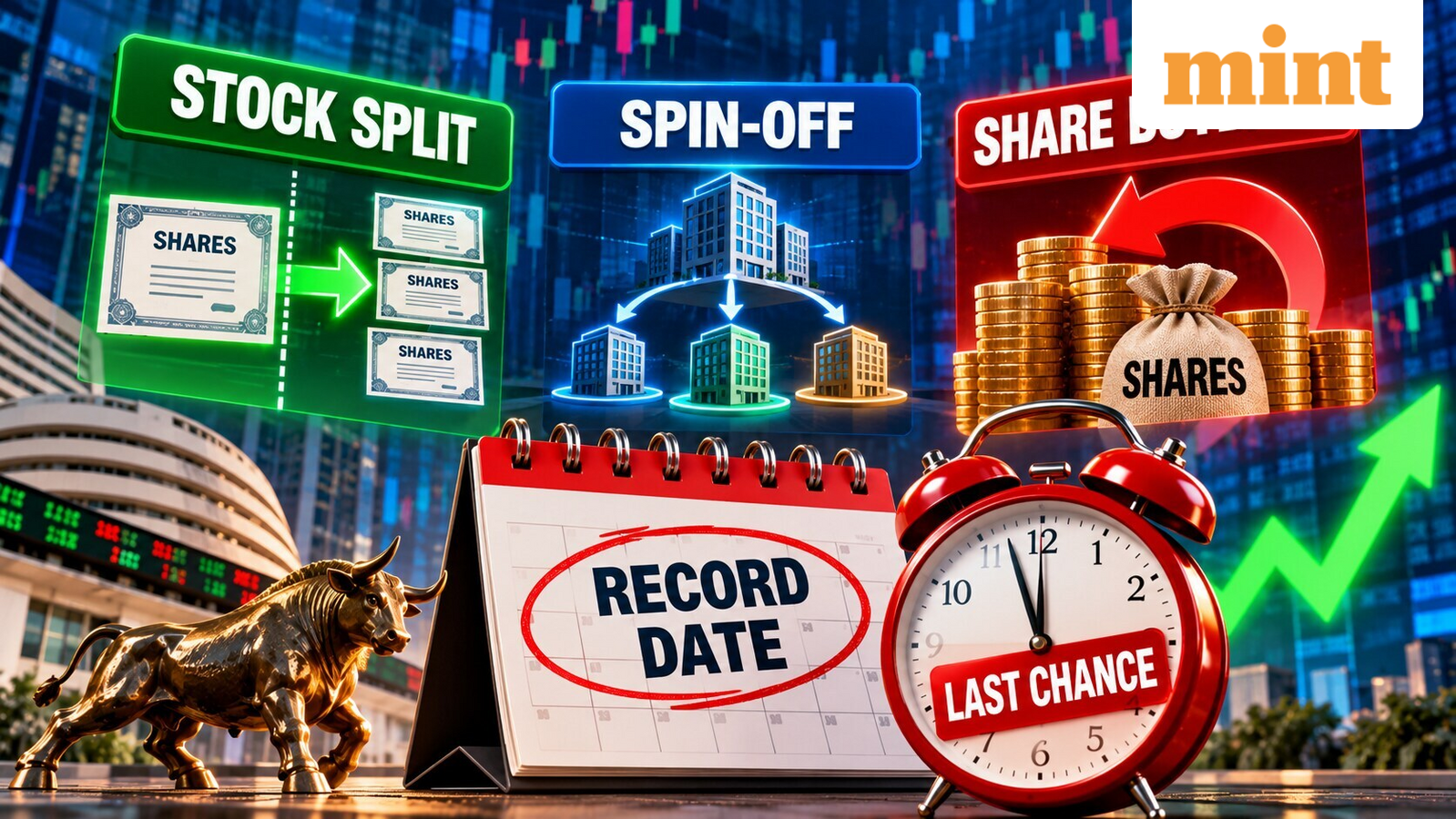 Stock split, spin-off: Last chance to buy these stocks today - Check record date, share performance