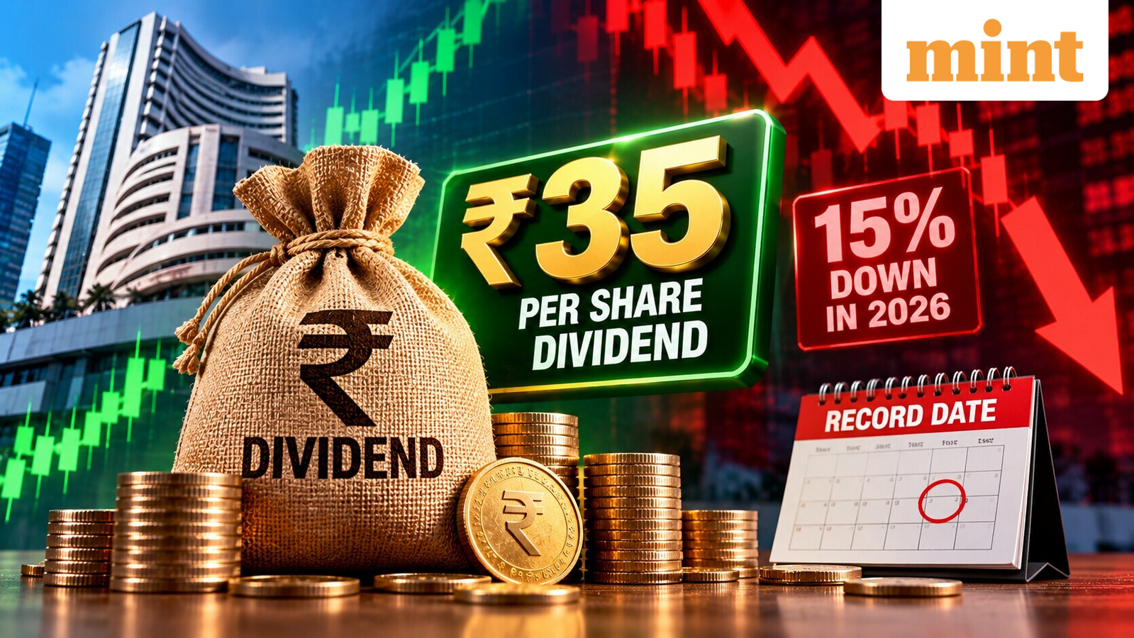₹35 per share dividend stock: 15% down in 2026 but cash reward announced - Check record date