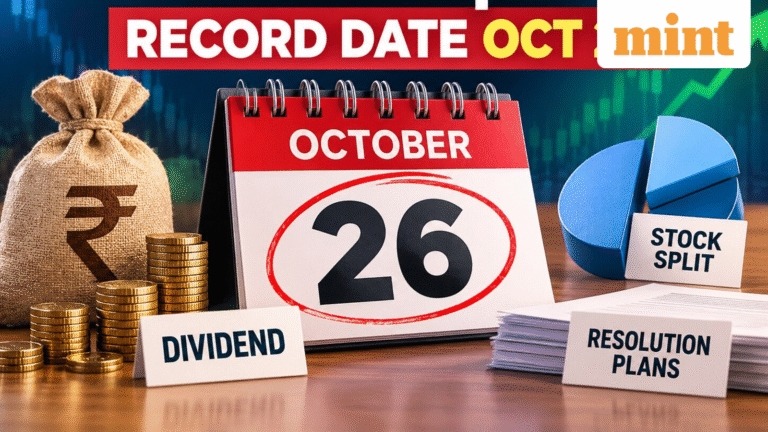 Dividend, stock split, resolution plans record date Oct 26: Hexaware, Midaas, Talwalkars Better Value, Ashapura Fashion