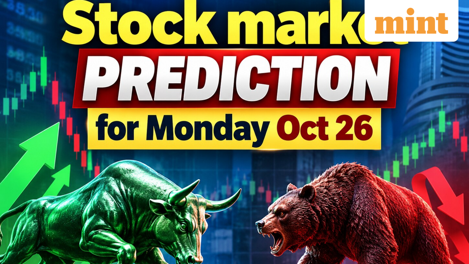 Stock market prediction for Monday Oct 26: Sensex, Nifty levels, top stocks to watch - Will bulls dance again?