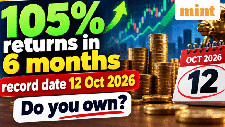Bonus share: 105% returns in 6 months, record date 12 Oct 2026 - Do you own? Check ratio